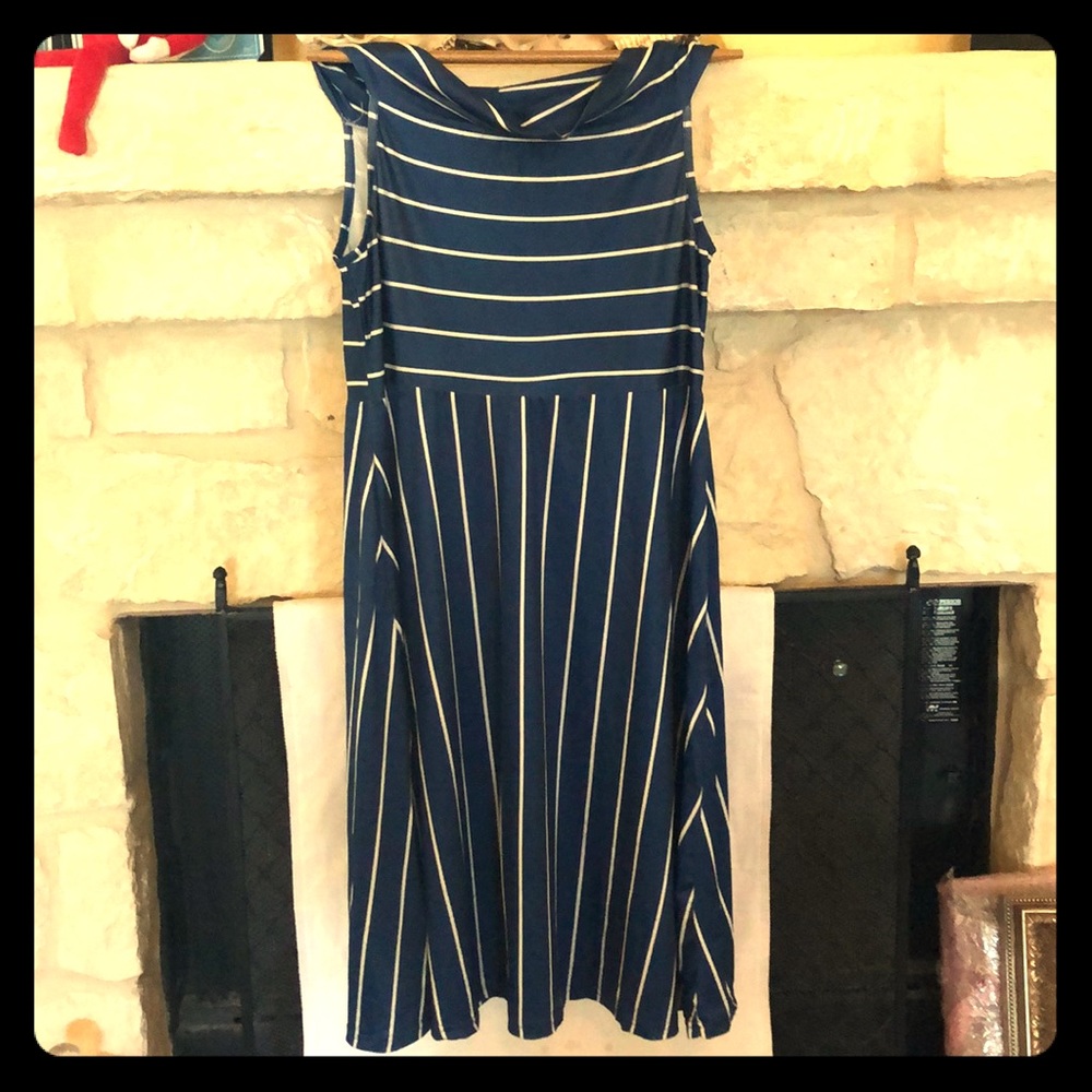 Off the shoulder Blue dress